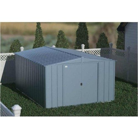 10 ft. x 14 ft. Blue Grey Arrow Classic Steel Storage Shed by Shelterlogic