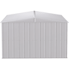 Image of Shelterlogic Sheds and Storage 10 ft. x 14 ft. Flute Grey Arrow Classic Steel Storage Shed by Shelterlogic 026862114211 CLG1014FG 10 ft. x 14 ft. Flute Grey Arrow Classic Steel Storage Shed CLG1014FG