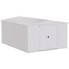 Image of Shelterlogic Sheds and Storage 10 ft. x 14 ft. Flute Grey Arrow Classic Steel Storage Shed by Shelterlogic 026862114211 CLG1014FG 10 ft. x 14 ft. Flute Grey Arrow Classic Steel Storage Shed CLG1014FG