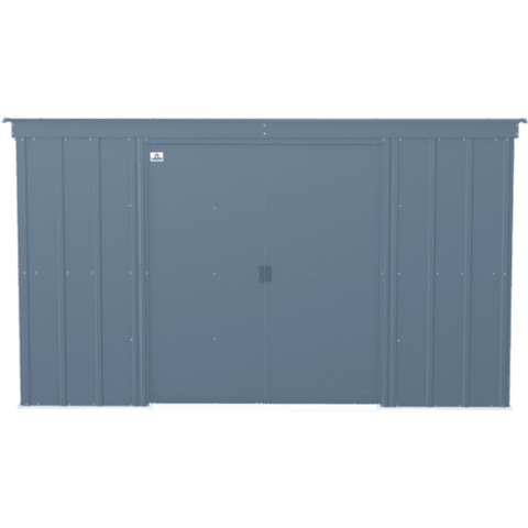 Shelterlogic Sheds and Storage 10 ft. x 4 ft., Blue Grey Arrow Classic Steel Storage Shed by Shelterlogic 026862114419 CLP104BG 10 ft. x 4 ft., Blue Grey Arrow Classic Steel Storage Shed SKU CLP104BG