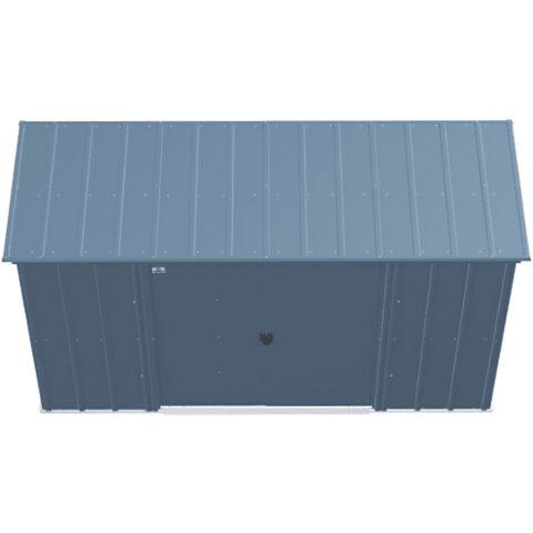 Shelterlogic Sheds and Storage 10 ft. x 4 ft., Blue Grey Arrow Classic Steel Storage Shed by Shelterlogic 026862114419 CLP104BG 10 ft. x 4 ft., Blue Grey Arrow Classic Steel Storage Shed SKU CLP104BG