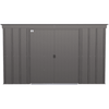 Image of Shelterlogic Sheds and Storage 10 ft. x 4 ft., Charcoal Arrow Classic Steel Storage Shed by Shelterlogic 026862114075 CLP104CC 10 ft. x 4 ft., Charcoal Arrow Classic Steel Storage Shed SKU CLP104CC