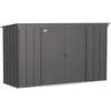 Image of Shelterlogic Sheds and Storage 10 ft. x 4 ft., Charcoal Arrow Classic Steel Storage Shed by Shelterlogic 026862114075 CLP104CC 10 ft. x 4 ft., Charcoal Arrow Classic Steel Storage Shed SKU CLP104CC