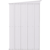 Image of Shelterlogic Sheds and Storage 10 ft. x 4 ft., Flute Grey Arrow Classic Steel Storage Shed by Shelterlogic 026862114242 CLP104FG 10 ft. x 4 ft., Flute Grey Arrow Classic Steel Storage Shed CLP104FG