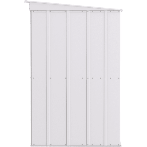 Shelterlogic Sheds and Storage 10 ft. x 4 ft., Flute Grey Arrow Classic Steel Storage Shed by Shelterlogic 026862114242 CLP104FG 10 ft. x 4 ft., Flute Grey Arrow Classic Steel Storage Shed CLP104FG