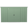 Image of Shelterlogic Sheds and Storage 10 ft. x 4 ft., Sage Green Arrow Classic Steel Storage Shed by Shelterlogic 026862114587 CLP104SG 10 ft. x 4 ft., Sage Green Arrow Classic Steel Storage Shed CLP104SG