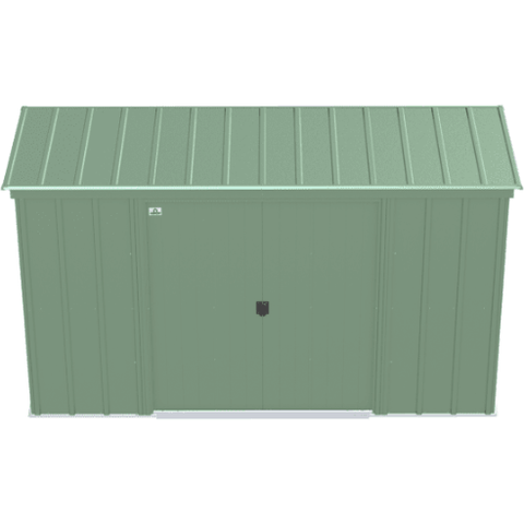 Shelterlogic Sheds and Storage 10 ft. x 4 ft., Sage Green Arrow Classic Steel Storage Shed by Shelterlogic 026862114587 CLP104SG 10 ft. x 4 ft., Sage Green Arrow Classic Steel Storage Shed CLP104SG