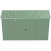 Image of Shelterlogic Sheds and Storage 10 ft. x 4 ft., Sage Green Arrow Classic Steel Storage Shed by Shelterlogic 026862114587 CLP104SG 10 ft. x 4 ft., Sage Green Arrow Classic Steel Storage Shed CLP104SG