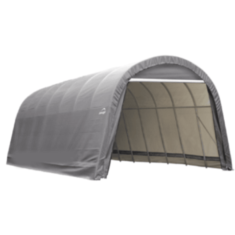 Shelterlogic Sheds and Storage 10 x 12 ft. ShelterCoat Wind and Snow Rated Garage Round Gray STD by Shelterlogic 677599778131 77813 10 x 12 ft. ShelterCoat Wind and Snow Rated Garage Round Gray STD