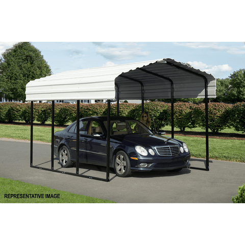 Shelterlogic Sheds, Garages & Carports 10 ft x 20 ft x 09 ft Arrow Carport Eggshell BKP by Shelterlogic CPH102009 10 ft x 20 ft x 9 ft Arrow Carport Eggshell BKP Shelterlogic CPH102009