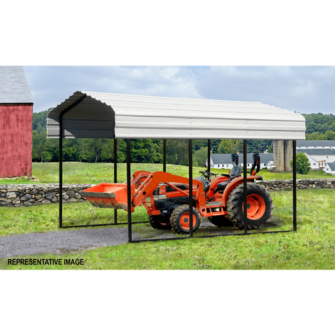 Shelterlogic Sheds, Garages & Carports 10 ft x 20 ft x 09 ft Arrow Carport Eggshell BKP by Shelterlogic CPH102009 10 ft x 20 ft x 9 ft Arrow Carport Eggshell BKP Shelterlogic CPH102009