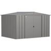 Image of Shelterlogic Sheds, Garages & Carports 10 ft. x 8 ft., Charcoal Arrow Classic Steel Storage Shed by Shelterlogic 026862113993 CLG108CC 10 ft. x 8 ft., Charcoal Arrow Classic Steel Storage Shed CLG108CC