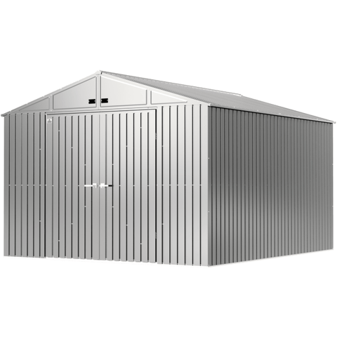 Shelterlogic Sheds, Garages & Carports 10ft x 10ft. x 8ft. Galvalume Arrow Elite Steel Storage Shed by Shelterlogic 10 ft. x 10 ft. x 8 ft. Commander™ Series Storage Building CHD1010-A