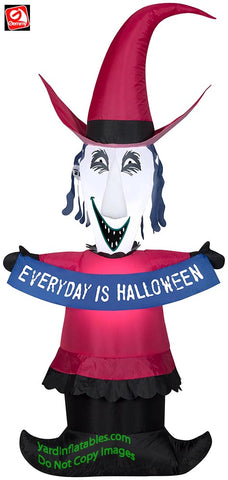 4' Gemmy Airblown Inflatable Halloween Shock w/ "Everyday is Halloween" Banner