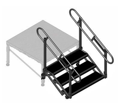 3 Step Adjustable Stairs Unit