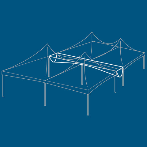 High Peak Frame Tent 20'x40' with 18oz Top (Single Arch)