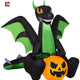 4' Gemmy Airblown Inflatable Halloween Sitting Green Baby Dragon