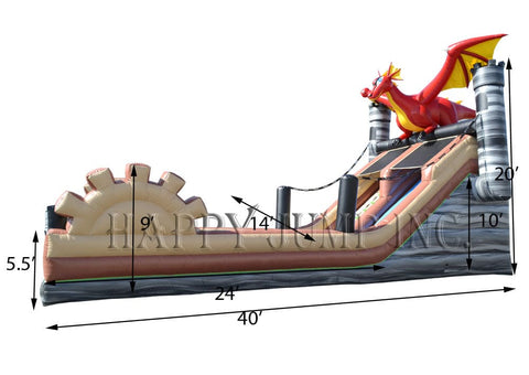 Commercial Dragon Inflatable Slide for Sale