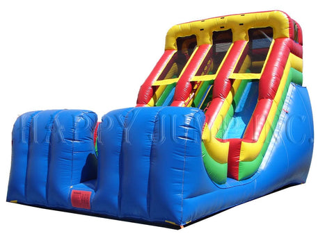 18 Foot Double Lane Inflatable Slide