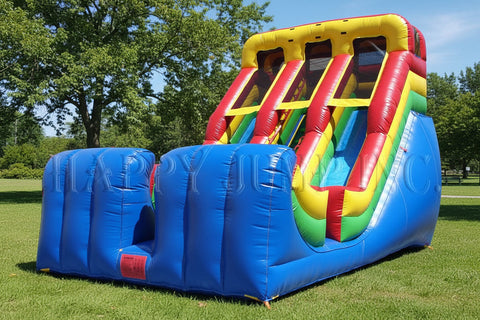 18 Foot Double Lane Inflatable Slide