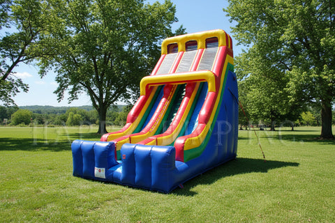 24 Foot Double Lane Inflatable Slide SL3160