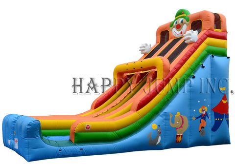24 Foot Circus Double Lane Inflatable Slide