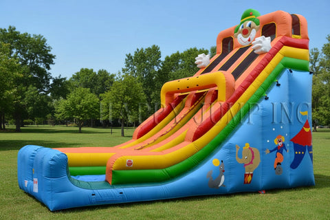 24 Foot Circus Double Lane Inflatable Slide