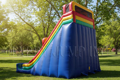 28'H Double Lane Slide by Happy Jump