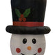 4' Air Blown Inflatable Disco Snowman Head