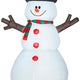 6' Gemmy Airblown Inflatable Christmas Snowman With Stick Arms