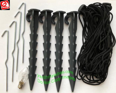 Gemmy Airblown Replacement Stake Rope Pack SP6 w/ BULB
