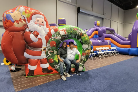Santa Inflatable Photo Booth - Christmas Photo Booth - AD210
