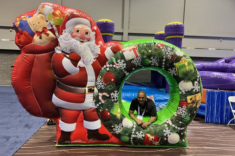 Santa Inflatable Photo Booth - Christmas Photo Booth - AD210