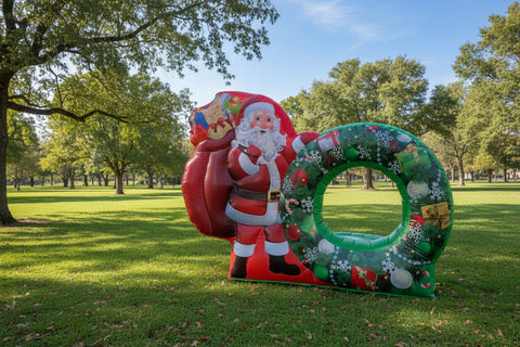 Santa Inflatable Photo Booth - Christmas Photo Booth - AD210