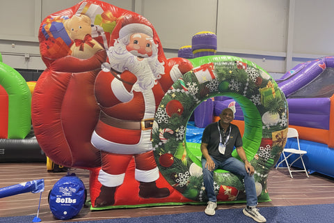 Santa Inflatable Photo Booth - Christmas Photo Booth - AD210