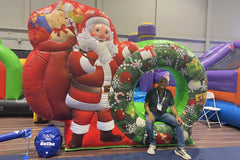 Santa Inflatable Photo Booth - Christmas Photo Booth - AD210