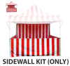 Image of 10' x 10' 50mm Speedy Pop-up Carnival Tent Sidewall Kit, Red and White Strip 
