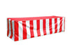 Image of Vinyl 6' Banquet Table Cover, Red & White
