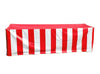 Image of Vinyl 6' Banquet Table Cover, Red & White