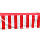 Vinyl 6' Banquet Table Cover, Red & White