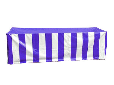 Vinyl 6' Banquet Table Cover, Blue & White