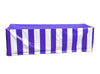 Image of Vinyl 6' Banquet Table Cover, Blue & White