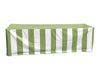 Image of Vinyl 8' Banquet Table Cover, Green & White