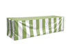 Image of Vinyl 8' Banquet Table Cover, Green & White