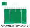 Image of 10' x 10' 50mm Speedy Pop-up Carnival Tent Sidewall Kit, Green and White Strip 