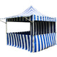 10' x 10' 50mm Speedy Pop-up Carnival Tent with Sidewalls, Blue and White