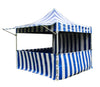 Image of 10' x 10' 50mm Speedy Pop-up Carnival Tent with Sidewalls, Blue and White