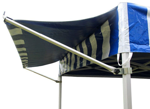 10' PVC Speedy Pop-up Tent Canopy Top Extension, Blue and White