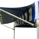 10' PVC Speedy Pop-up Tent Canopy Top Extension, Blue and White