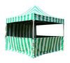 Image of 10' x 10' 50mm Speedy Pop-up Party Tent with Sidewalls, Green and White